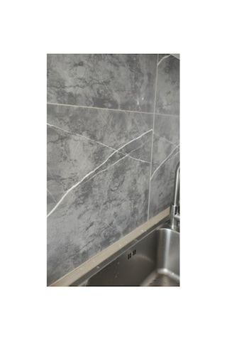 30x30 Antrasit Mermer Desenli Duvar Sticker Yok
