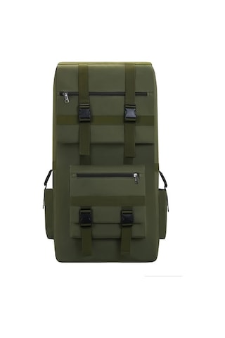 Dashanshop 120l Büyük Kapasiteli Siyah 31.1x15.75x10.63inch Sırt Çantası Dayanıklı Polyester Ayarlanabilir Kayışlar Çok Bölmeli Kampçılık Gezi Altın