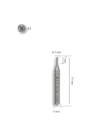 Mte 2 Mm Parmak Freze Hss-co8 Dın 844/b-n