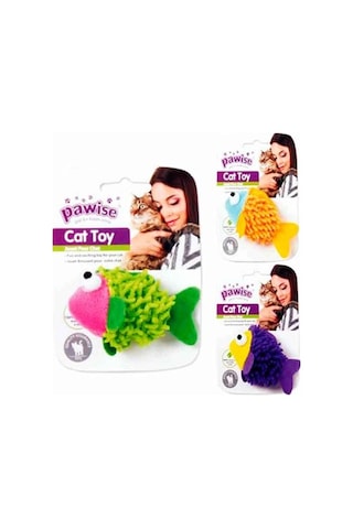 Pawise Meow Meow Life Fish Kumaş Kedi Oyuncağı Çok Renkli