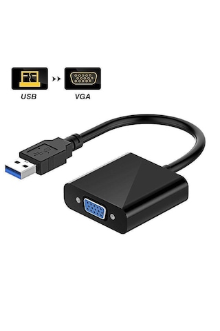 Molix Mx-1215 Usb 3.0 To Vga Dönüştürücü Adaptör - 1080p Harici Görüntü Kartı