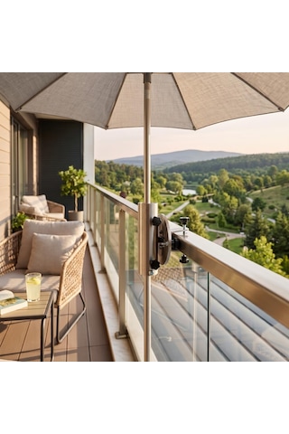 Xmlbayiciniz 360 Ayarlanabilir Paslanmaz Çelik Şemsiye Ve Boru Tutucu Bağlantı Aparatı, Balkon, Tekne Ve Park Hâlindeki Motos Çok Renkli