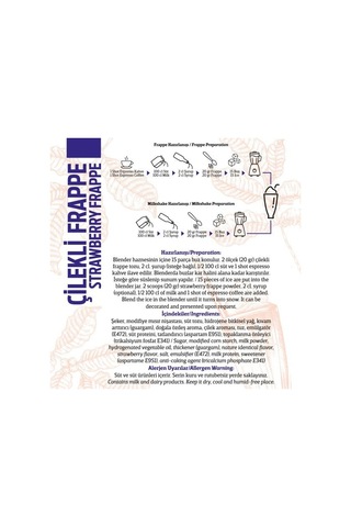 Oze Çilekli Frappe Tozu 250 G