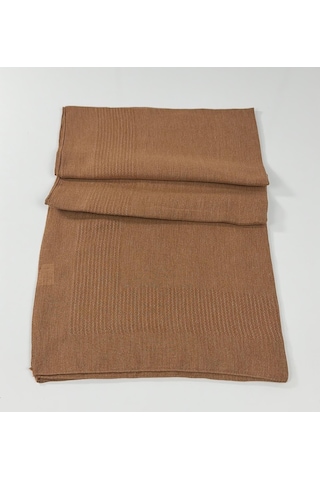 Miray Büyük Boy Pano Pamuk Eşarp - 120 X 120 - 0619 Fındık Kahve