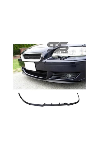 Volvo S60R Cupra R Uyumlu Ön Lip Mat Siyah Ön Tampon Lip (Sts Oto Aksesuar) (01)