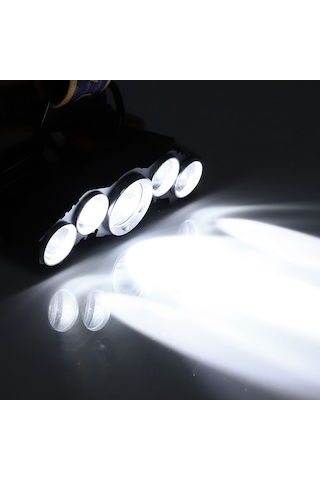 Aubyhe Usb Şarjlı 5 Led Fenerli Kepçe Işığı, 20000lm, Ipx6 Su Geçirmez, Alüminyum-abs, Manevra Eli Boşaltır Pil Yok Diğer