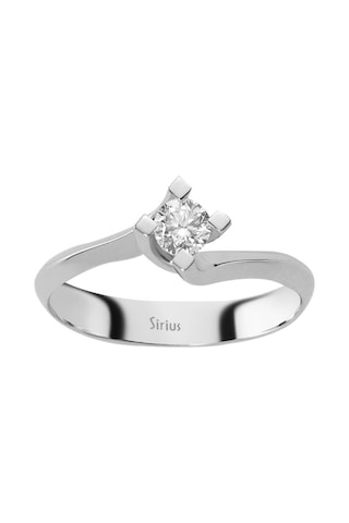 Sirius G Renk 0,25 Karat Pırlanta Tektaş Yüzük 0815R0157