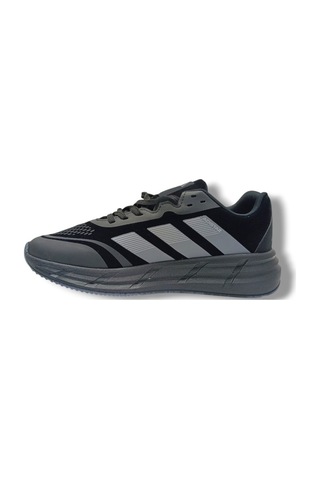 Adistar 019-26 Süet Deri Lazerli Anatomik Erkek Sneaker Siyah