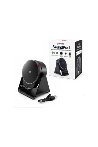 Soundpad 5ın1 - 5w - 2000mah Temas İle Ses Yükseltme - Telefon Stand - Usb-c Şarj Siyah İndiksiyon Ses Yükseltici Bluetooth Hoparlör Speaker Ekd-s10 5705