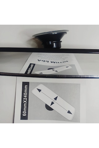 Carub Oto Vantuzlu Iç Dikiz Aynası Iç Ilave Ayna 60mmx240mm (br02