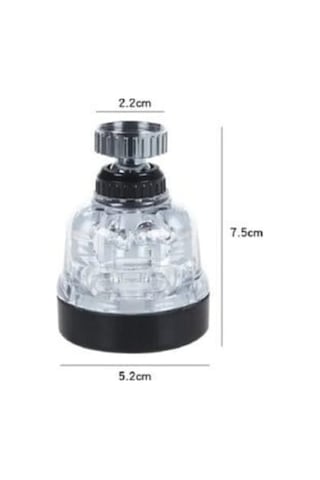 Yayke Tasarruflu Oynar Başlık Şeffaf 3 Fonksiyonlu Musluk Başlığ