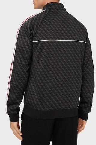 Guess Parimo 4g Logolu Relaxed Fit Dik Yaka Fermuarlı Sweat Z6yq16k4620 Erkek Sweat Z6yq16 K4620 Fj9n Siyah