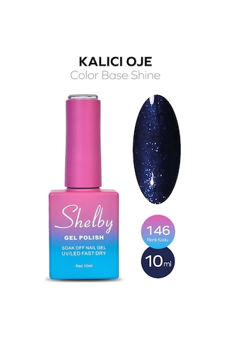Shelby 10 Ml. A146 Renkli Işıltılı Kalıcı Oje