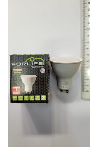 Forlife 7 Watt Gu10 Duylu Beyaz Işık Led Spot Ampulü 10 Adet