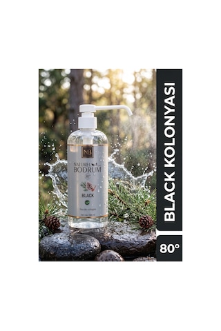 Black Amber Vanilya Kolonyası 500 Ml Pompalı Sprey Başlıklı 36'lı Paket 80 Kurumsal Eko Koli