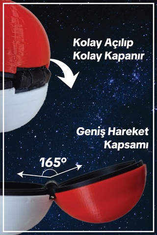 Mini Pokemon Poke Topu Açılabilen Pokeball