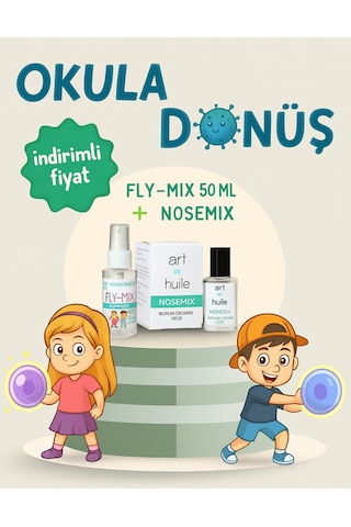Art De Huile Okula Dönüş Fly Mix 50 Ml + Nosemix 10 Ml Avantajli