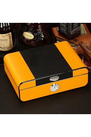 Falconetti Karbon Fiber Desen Humidor Puro Kutusu rc41