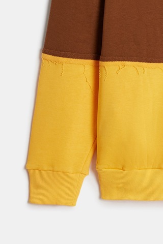 Shooter Sportwear Shooter Erkek Günlük Sweatshirt Bisiklet Yaka Regular Kalıp 3 İplik Sarı