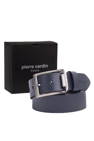Pierre Cardin Deri Erkek Kemer En 4 Cm Pc-3100 Lacivert