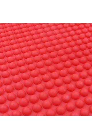 Wezone Kırmızı 468 Delikli Silikon Izgara Matı - Fırın/mikrodalga Uyumlu, Yağ/suya Dayanıklı Mutfak Gereci