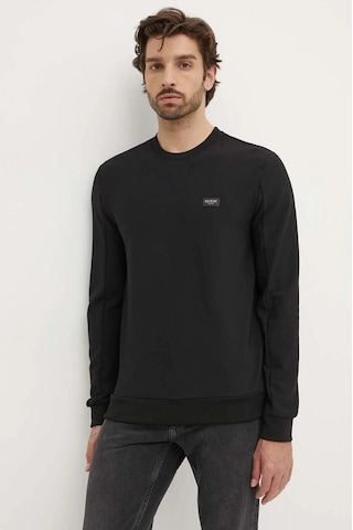 Guess Erkek Tech Stretch Cn Sweatshirt - Siyah Siyah