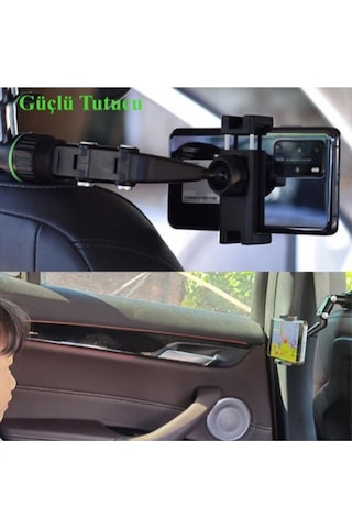 Nettech 21-h02 Araç İçi Dikiz Aynası Ve Telefon Tutucu - Yeşil Yeşil