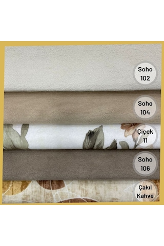 Döşemelik Kumaş Soho (15 Düz Renk - 12 Desenli Seçeneği)