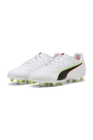 Puma King 20 Play Fg/ag Erkek Beyaz Krampon