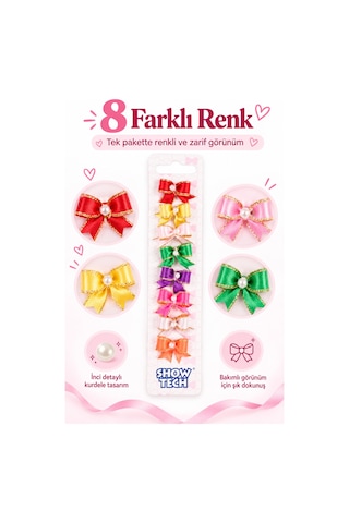 Show Tech Cutie Pearl Köpek Lastikli Toka 8 Parça Pudra