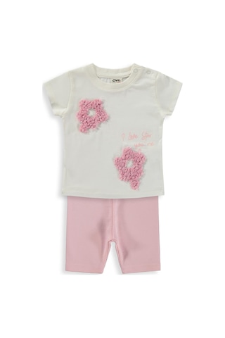 Civil Baby Yıldız Baskılı 6-18 Ay Takım - Pembe Açık Pembe