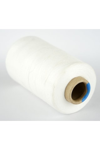 40 Denye Beyaz Polyester Endüstriyel Dikiş Ipliği - 1 Bobin
