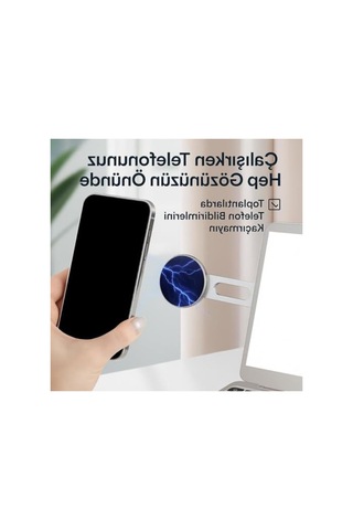 Yapışkanlı Magsafe Uyumlu Laptop Telefon Tutucu Araç Ekran Arkası Telefon Tutucu Monitör Tutucu