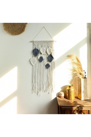 Homyl Makrome Goblen El Dokuma Püsküller Duvar Ev Dekorasyonu