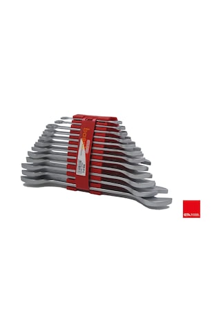 Ceta Form 12'li Açık Ağız Uzun Anahtar Takımı Plastik Klipsli 6-32mm B09-p12
