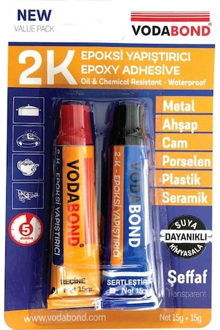 Vodabond 2K Rapid Epoxy Yapıştırıcı 30Gr