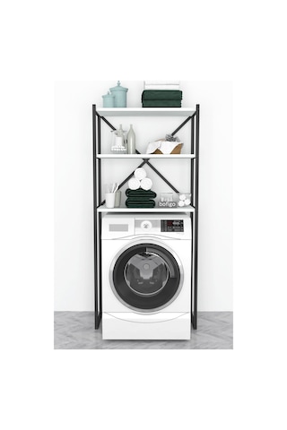 Bofigo 3 Raflı Metal Banyo Düzenleyici Beyaz