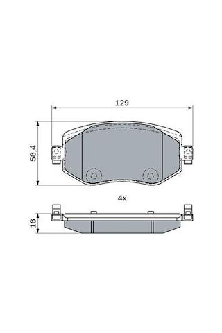 Renault Megane 4 1.3tce 140 2018-2024 Bosch Ön Balata 22610