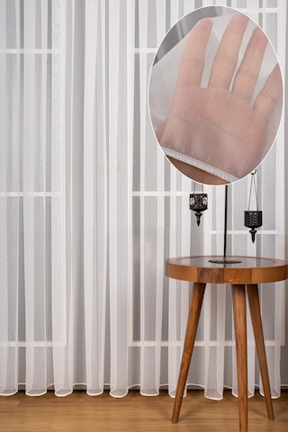 Caserta Home Kurşunlu Armürlü Lufian Tt Zemin Düz Tül Perde