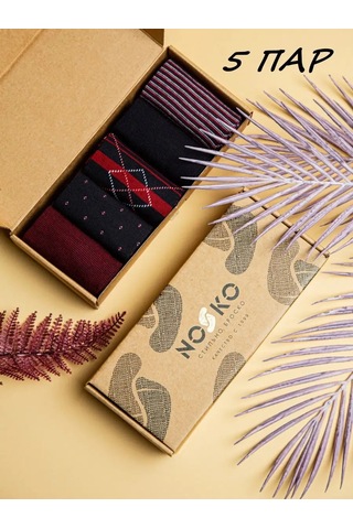 Nosko Uzun Çoraplar 5 Çift 13592441 Kırmızı