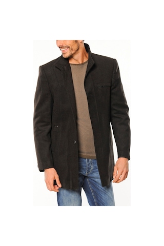 Plt8306 Dewberry Erkek Palto-diagonal Kahve Diagonal Kahve