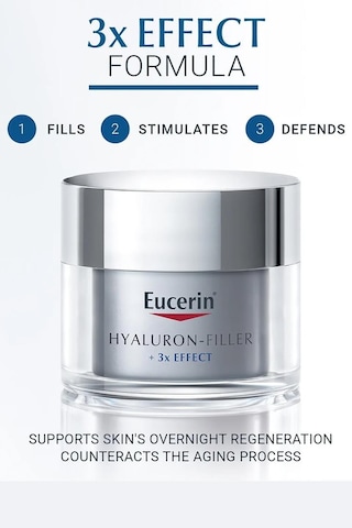 Eucerin Hyaluron-filler + 3x Effect Gece Kremi 50ml