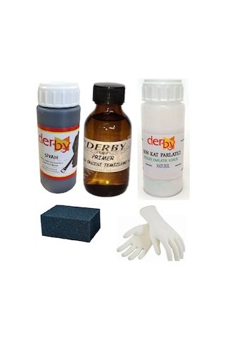 Derby 100 Ml Deri-Koltuk-Mont Boyası Set Naturel-Siyah Derby 100 Ml Deri-Koltuk-Mont Boyası Set Naturel-Siyah