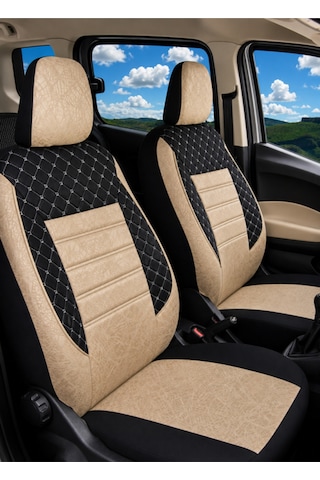 Fiat Albea Uyumlu Oto Koltuk Kılıfı Gofraj Kumaş - Tam Set 11075620