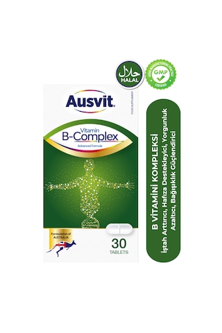 Ausvit B Complex Vitamin Enerji & & Biotin 30 Tablet