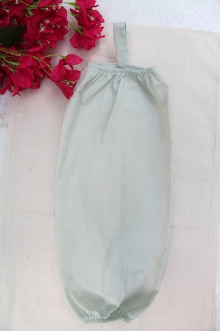 Emtory Home Su Yeşili Çift Lastikli Keten Poşetlik Mutfak Düzenleyici