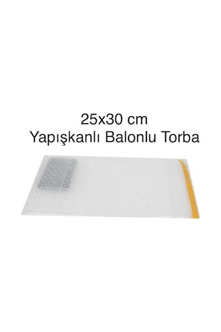 Yapışkanlı Balonlu Torba 25x30 cm