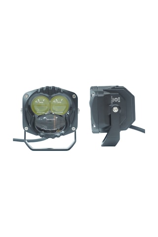 Space Offroad Sis Lambası Sarı-beyaz Set Siyah Çerçeve 7.3 X 6.8 X 6.8 Cm 12-30v / Lass369