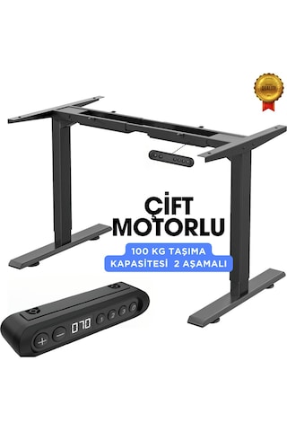 Vesamax Elektrikli Yüksekliği Ayarlanabilir Masa Ayağı Çift Motor