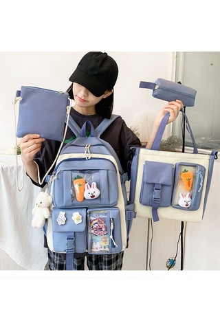 Ortaokul Öğrencileri İçin Büyük Kapasiteli Ve Yüksek Değerli Sırt Çantası Siyah